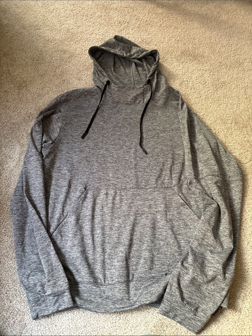 Ocean Current Men's Heather Gray Hooded Pullover